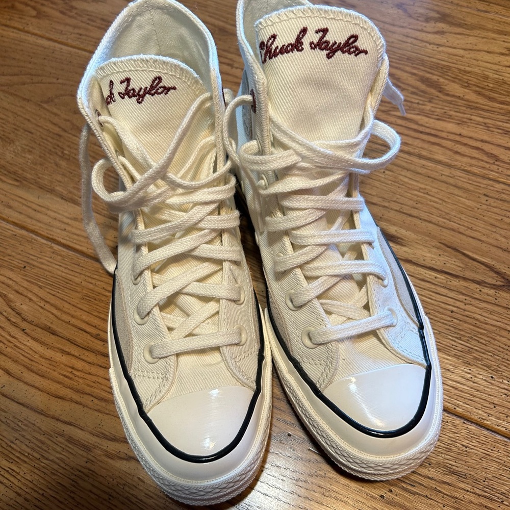 Women's White High-Top Sneakers